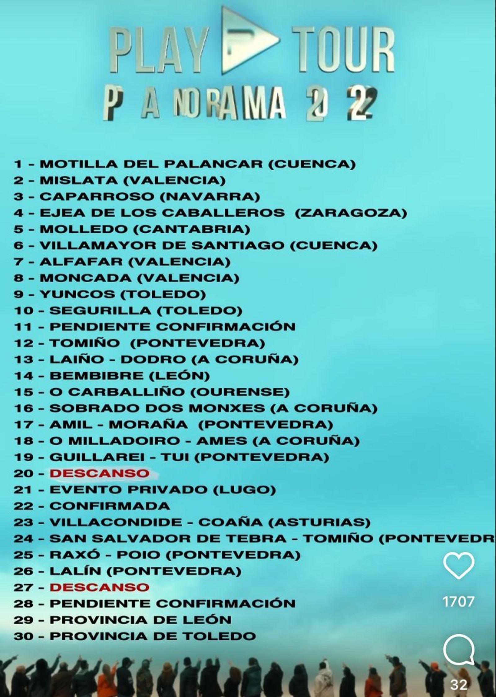 Fechas confirmadas de la Orquesta Panorama en septiembre