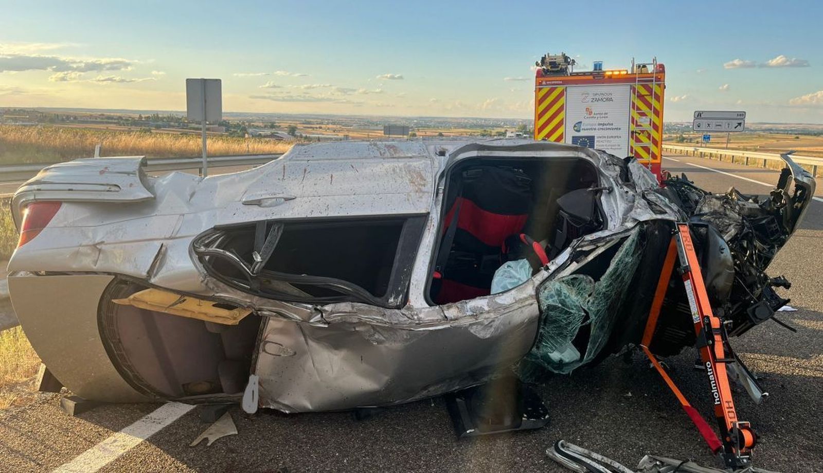 Accidente mortal en Morales del Vino.