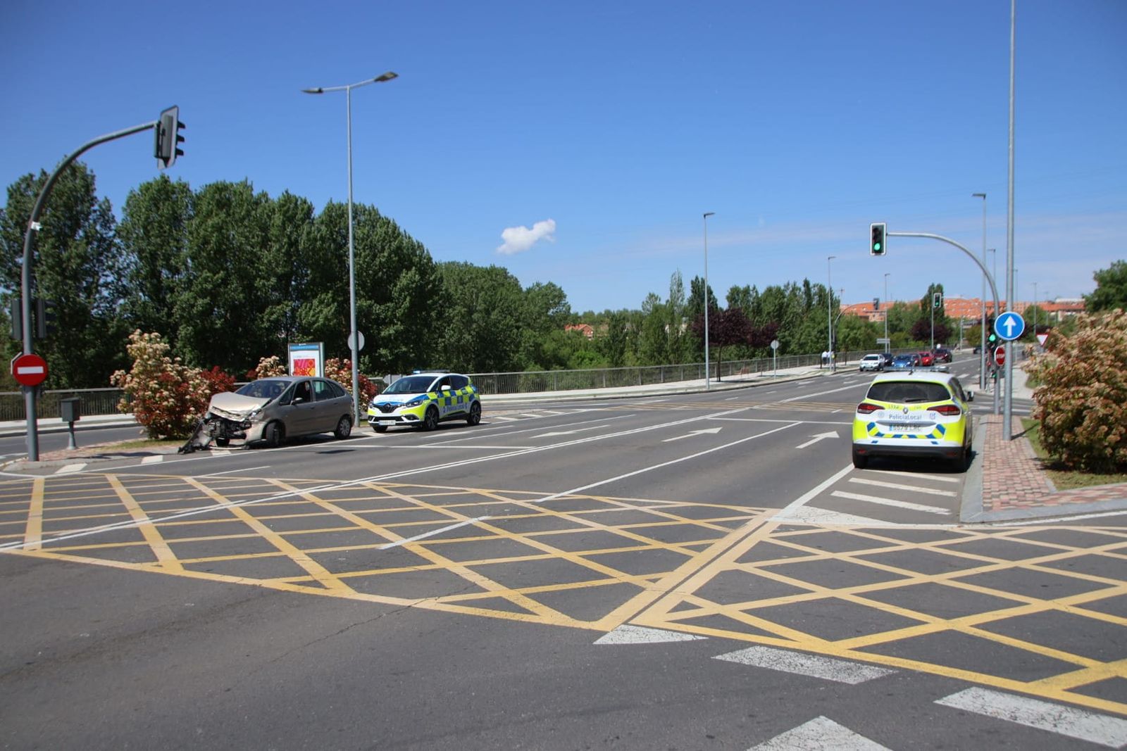 Accidente en el paseo de la Transición