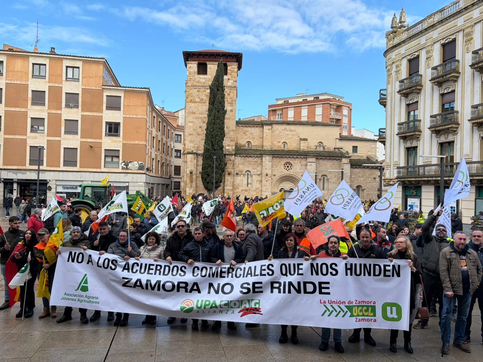 GALERÍA | Protestas en el campo zamorano: multitudinaria tractorada este jueves