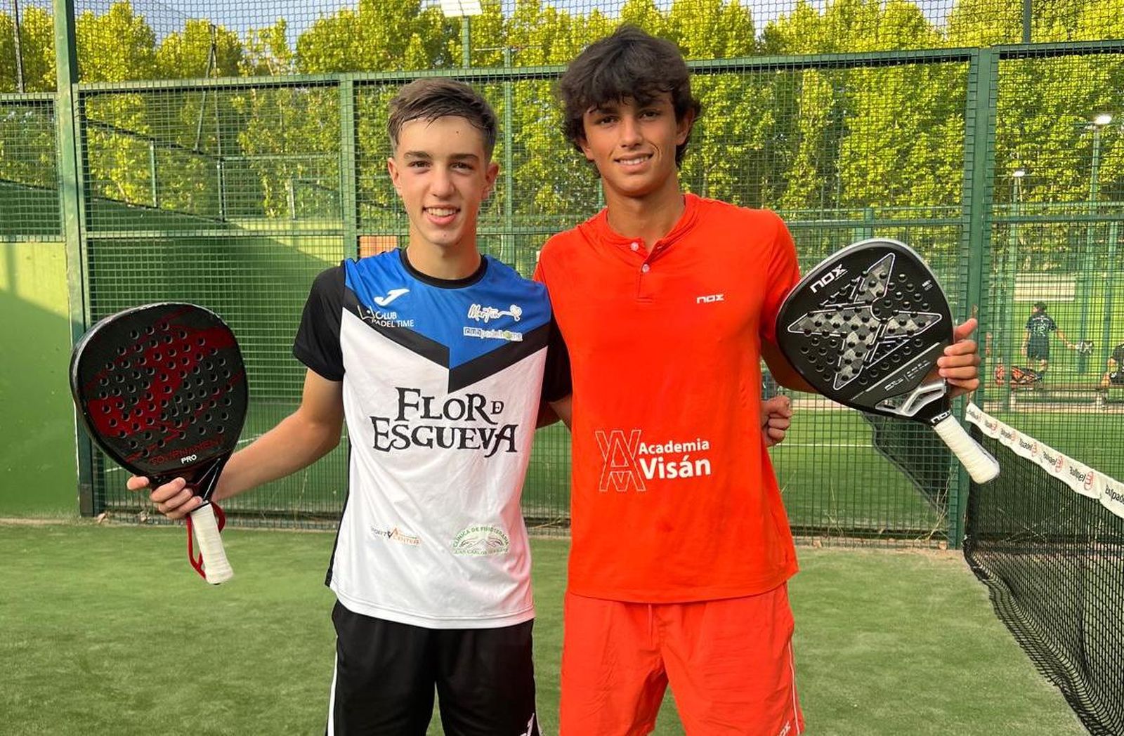 Samu Rivas y su compañero Castaño Salguero