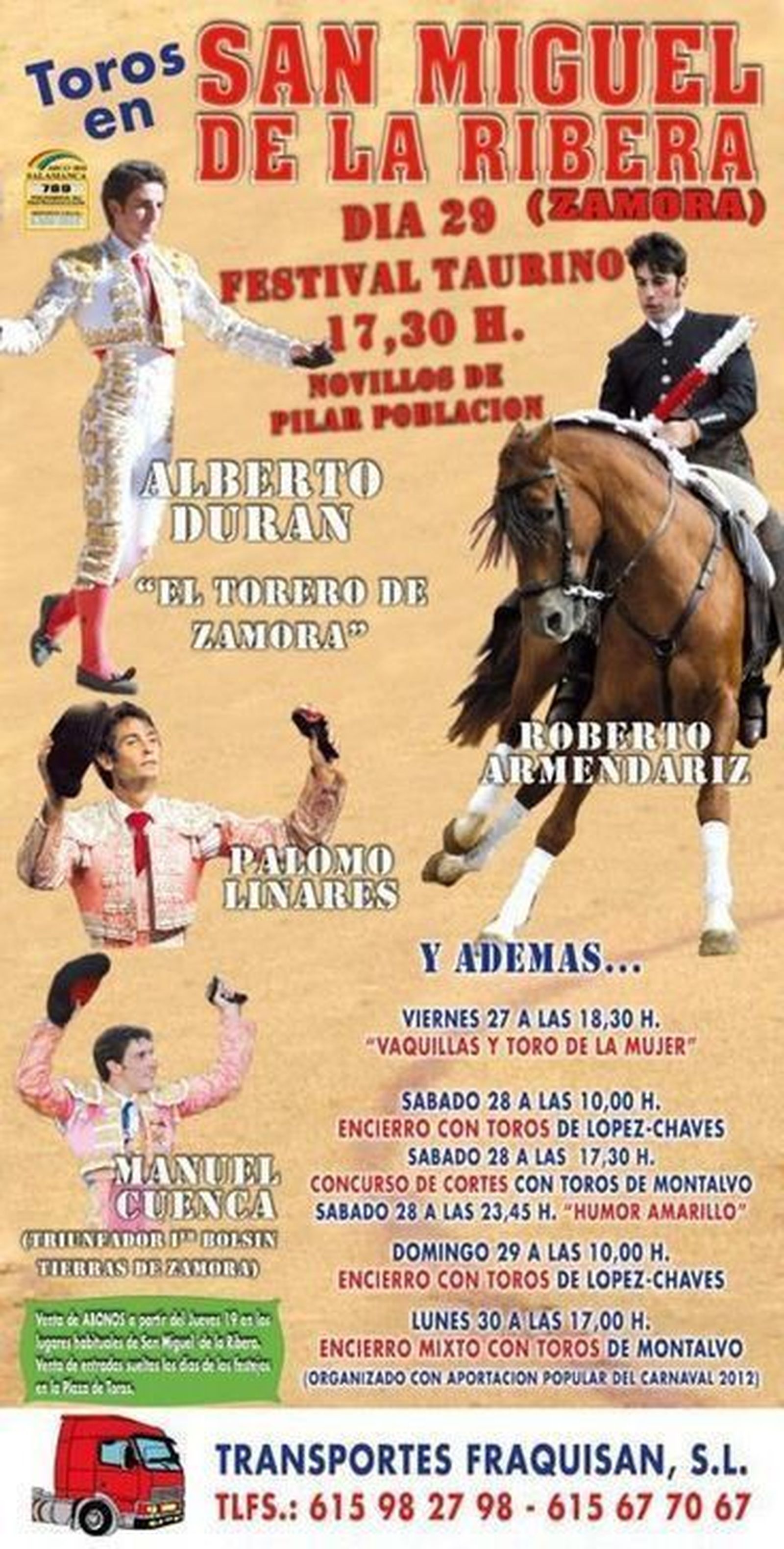 Vuelven los toros a San Miguel de la Ribera