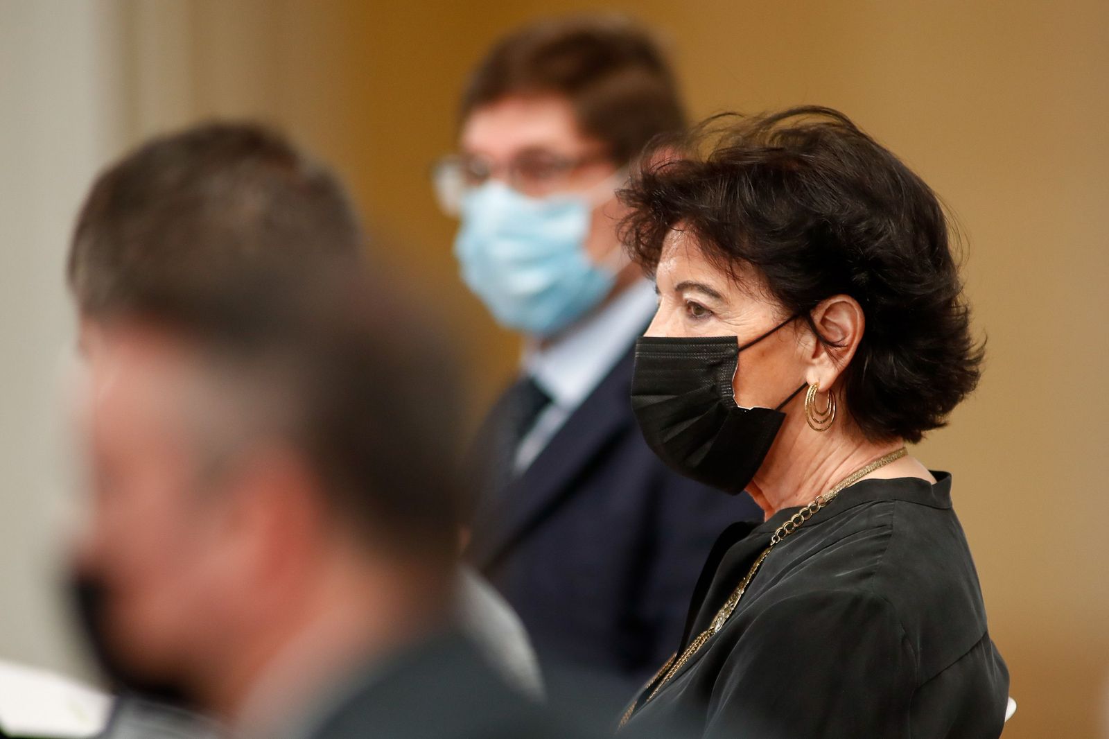 La ministra de Educación y Formación Profesional, Isabel Celaá, durante la presentación del Plan de Modernización de la Formación Profesional, en Moncloa, Madrid (España), a 22 de julio de 2020