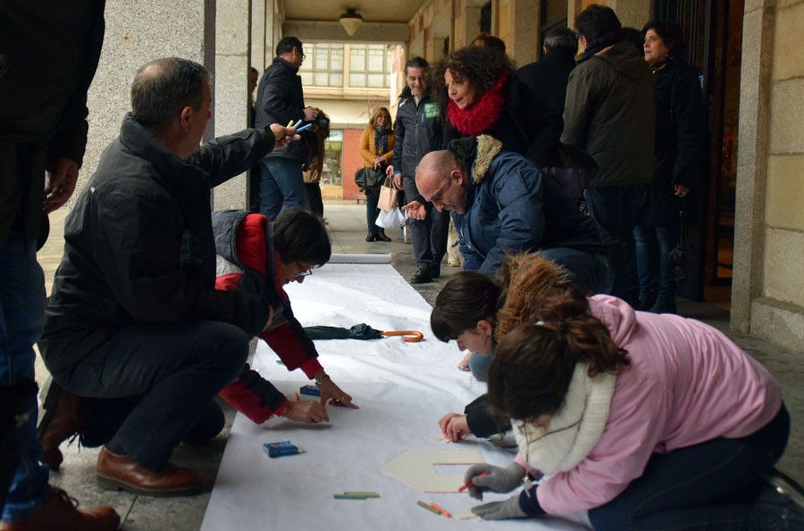 Plataforma escuela publica. Archivo