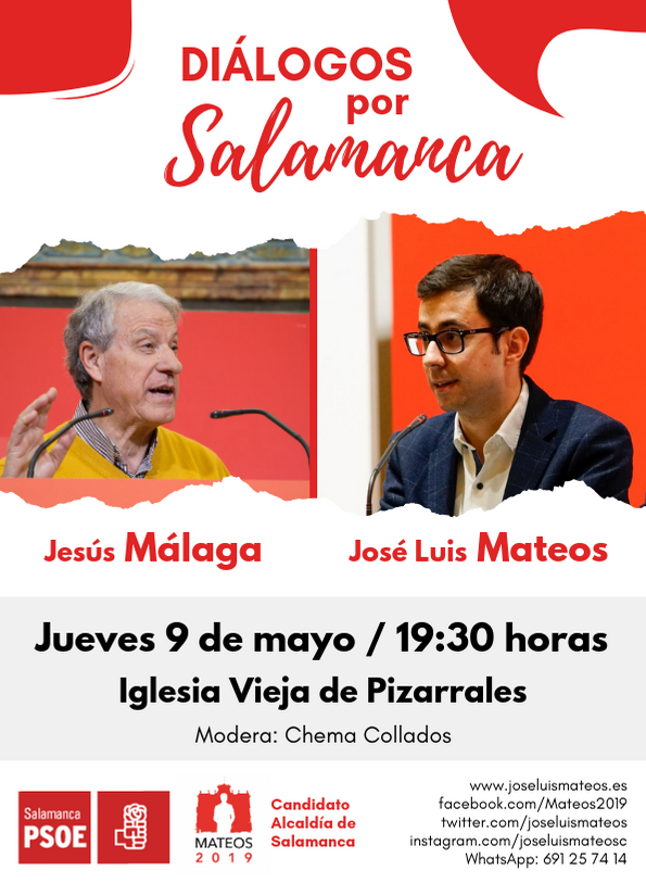 Cartel Diu00e1logos por Salamanca Mateos Mu00e1laga