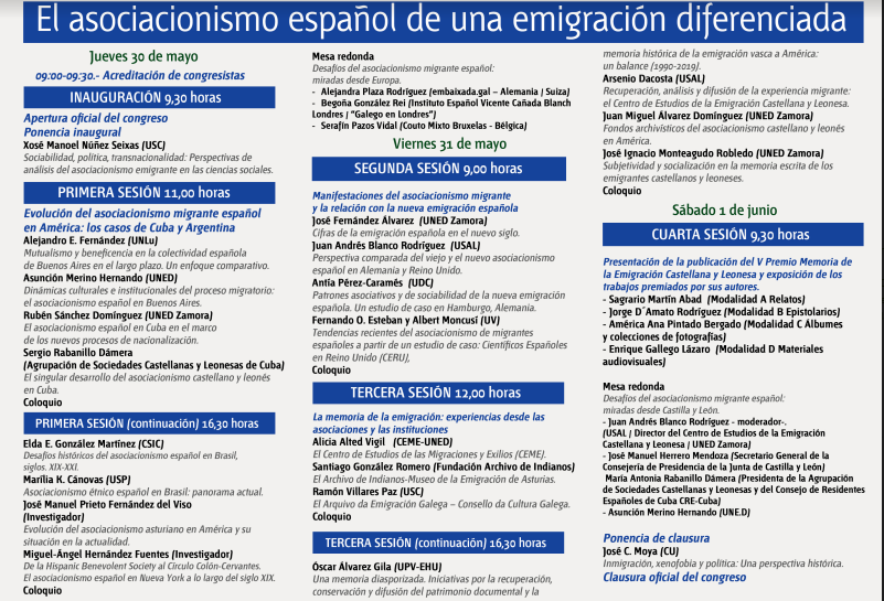 Programa UNED congreso emigraciu00f3n