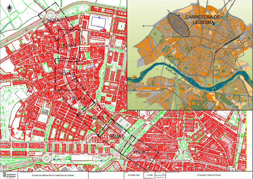 Plano carretera ledesma